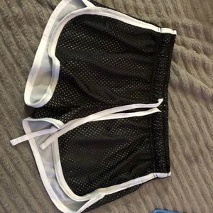 Small running shorts.